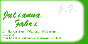 julianna fabri business card